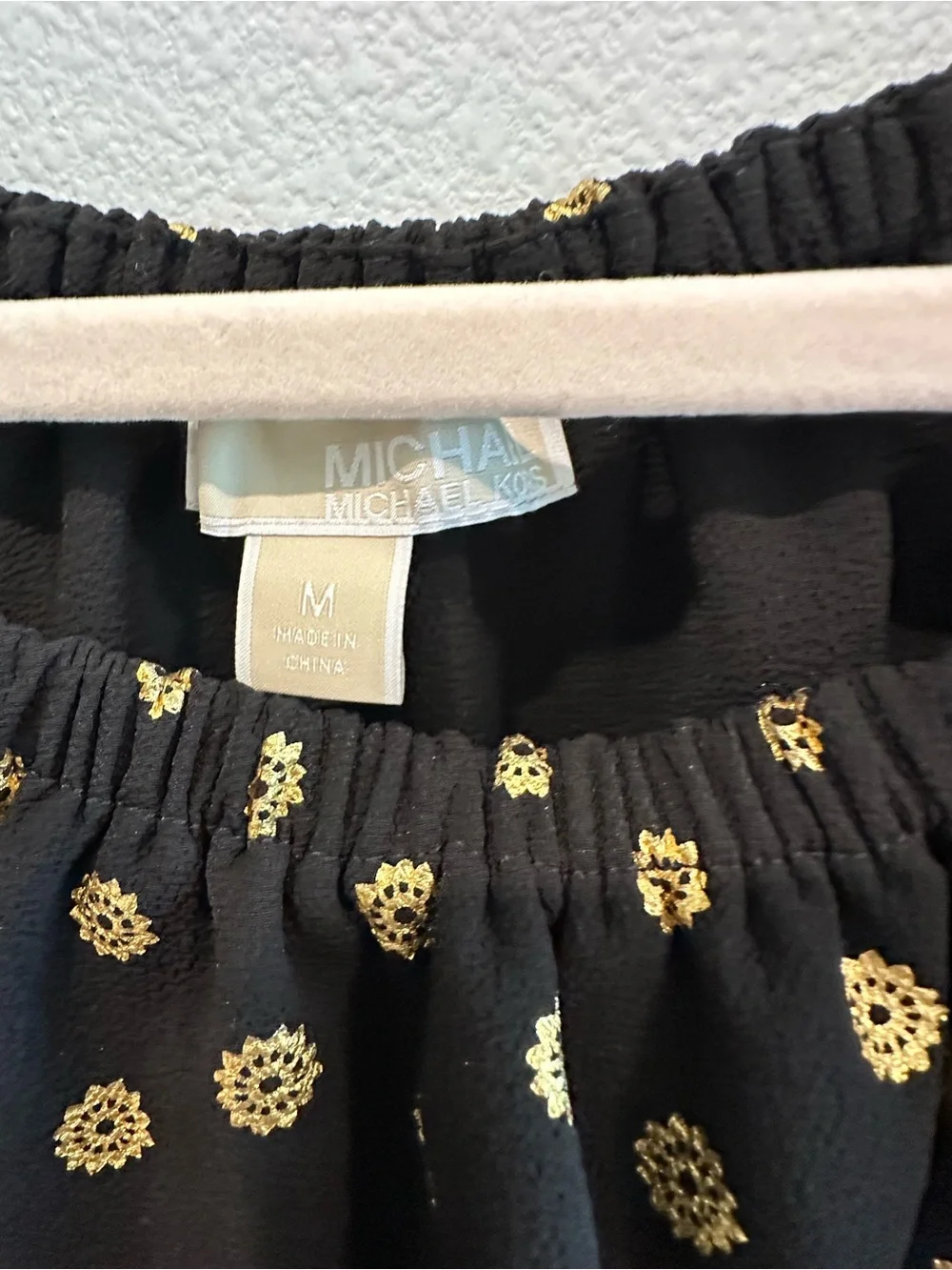 Michael Kors Gold Medallion Top. Never Worn. Size Medium.